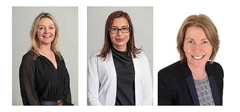 Caroline Fryar, Anne Budenberg and Shruti Chopra